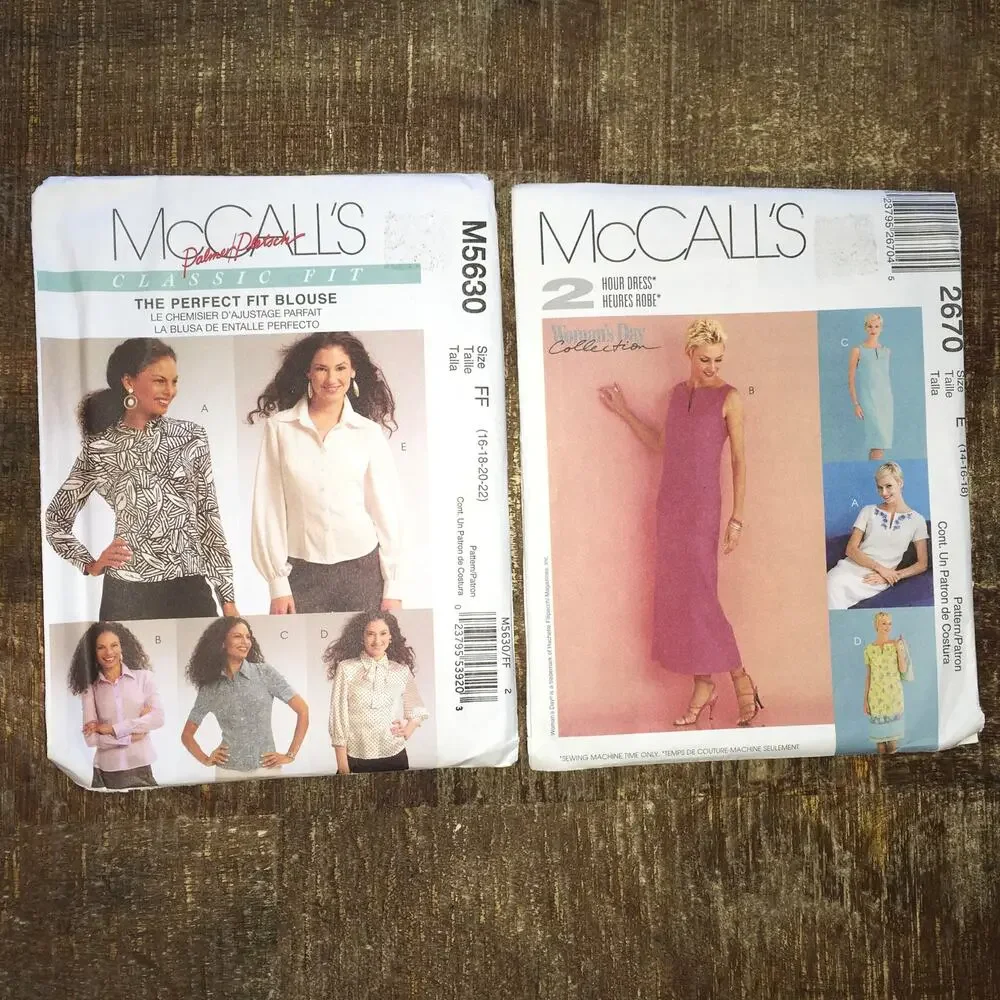 UNCUT Sewing Patterns Misses Size 16-18 *LOT OF 7* Top Pant Jacket Dress Classic
